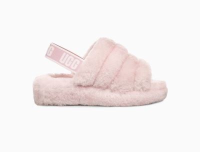 UGG Fluff Yeah Womens Slides Seashell Pink - AU 963IZ